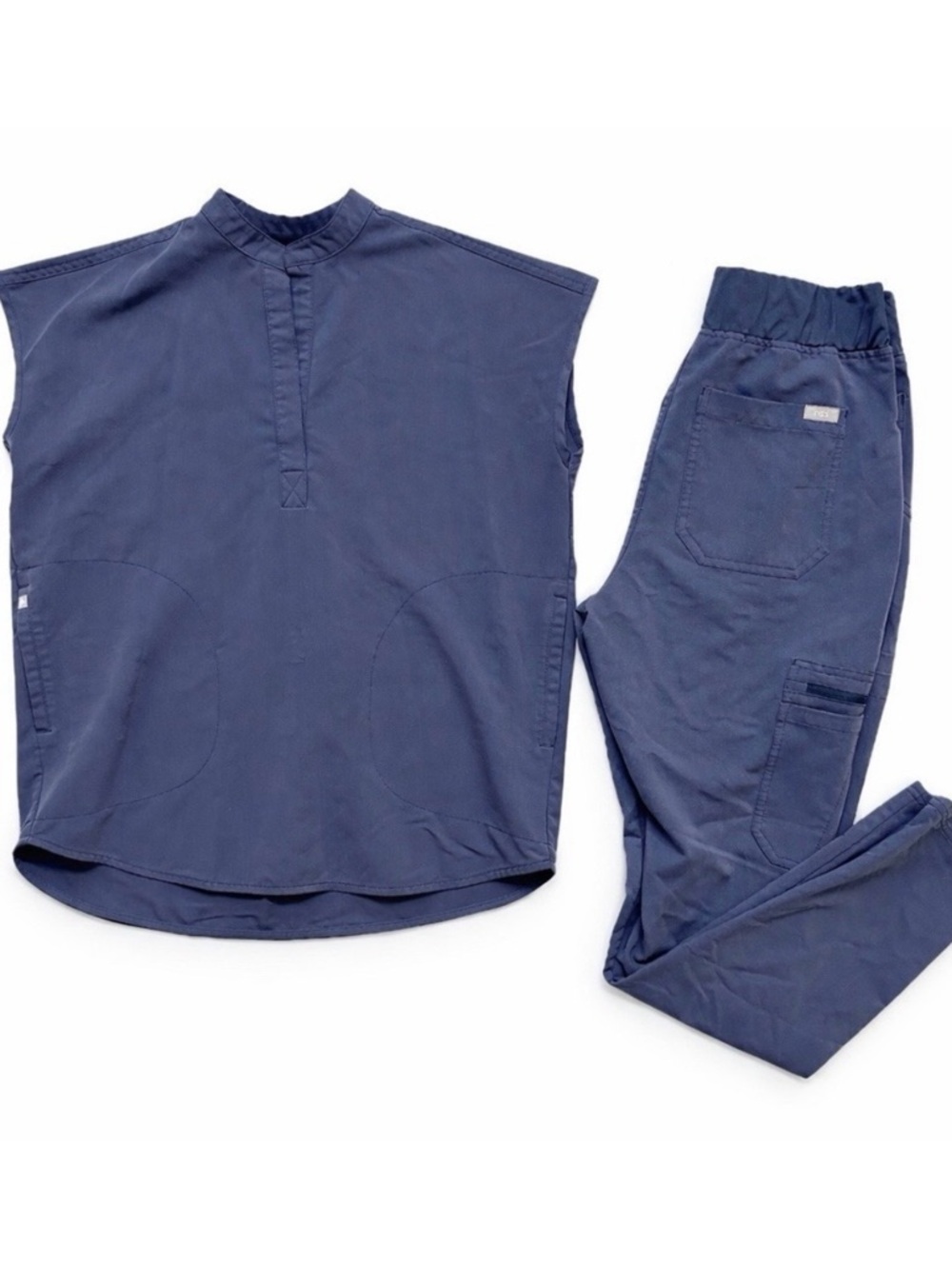 FIGS Scrubs Set Space Navy Rafaela XS Oversized Top Yola S Pants Medical Nurse